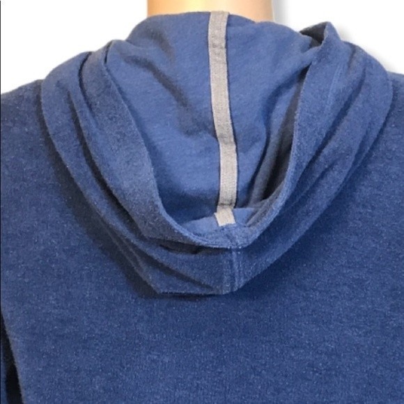 90s Tommy Hilfiger Variety Fleece Jacket Hoodie Blue full zip Logo size M - Picture 15 of 15